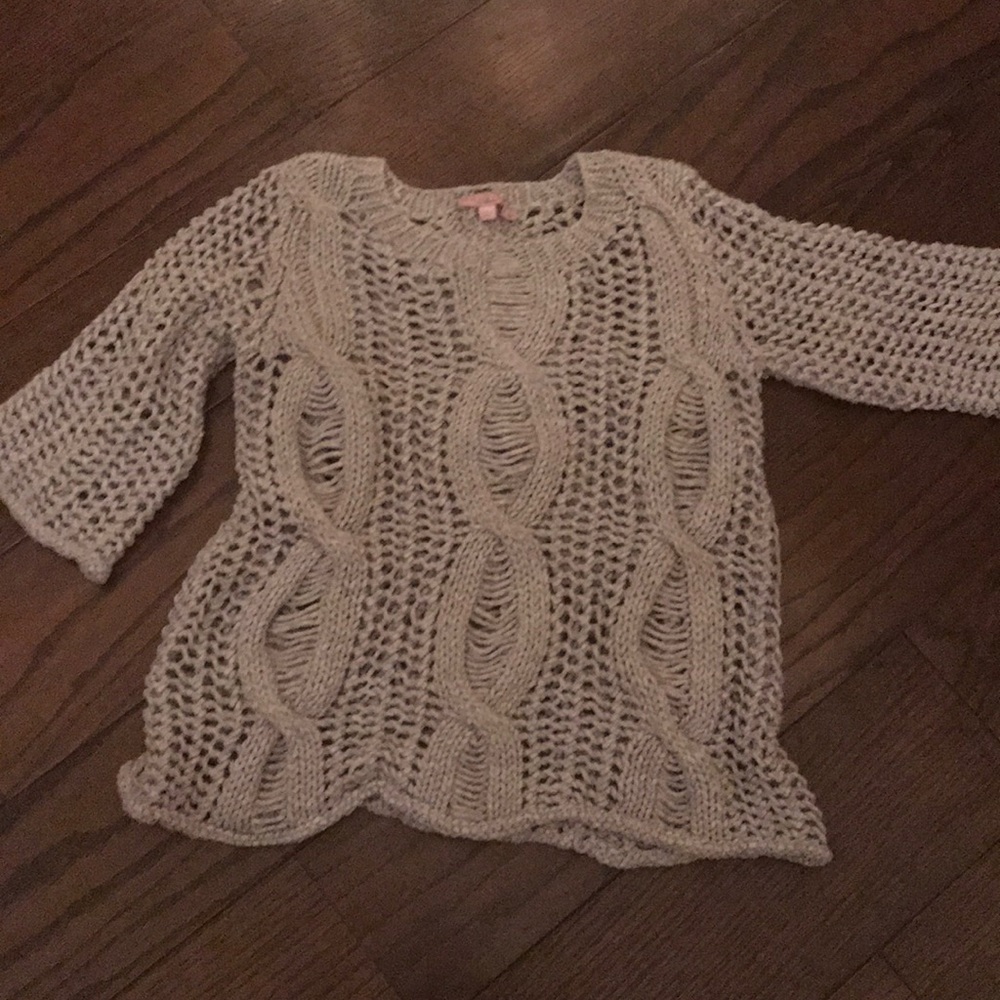 Grey knit sweater